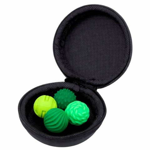 Marka niezdefiniowana Magnetyczne Silikonowe Piłki Antystresowe W Etui Zielone 2,5 cm 4 el.