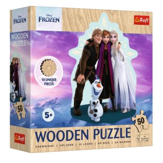 Trefl Puzzle Puzzle - 50 Drewniane - Disney Frozen - Ulubiona Kraina Lodu - Trefl 20283
