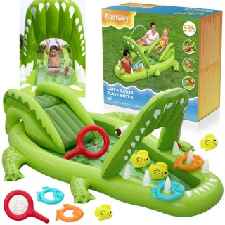 Bestway Bestway Wodny plac zabaw KROKODYL 234x163x87cm + zjeżdżalnia i akces. 53169