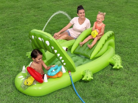 Bestway Bestway Wodny plac zabaw KROKODYL 234x163x87cm + zjeżdżalnia i akces. 53169