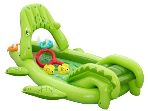 Bestway Bestway Wodny plac zabaw KROKODYL 234x163x87cm + zjeżdżalnia i akces. 53169
