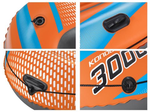 Bestway Bestway Zestaw Dmuchany ponton Kondor Elite 3000 z wiosłami i pompką 61145