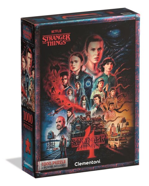 Clementoni Puzzle 1000 NETFLIX STRANGER THINGS 4 Plakat Clementoni 39980