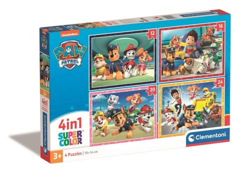 Clementoni Puzzle 4w1 Super Color PSI PATROL Clementoni 21513