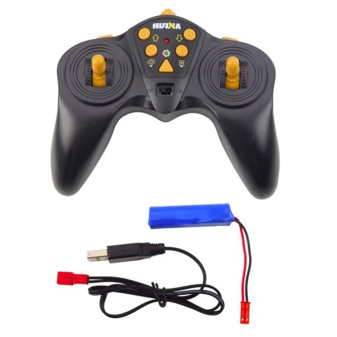 HUINA Ciężarówka Budowlana Betoniarka Z Pompą Huina Metalowa 1:18