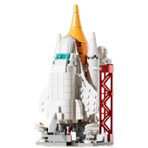 LEAN TOYS Klocki Konstrukcyjne Stacja Kosmiczna Rakieta Kolekcja 24-58 el. Mix
