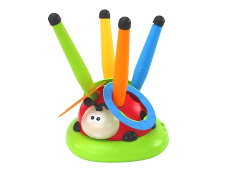 LEAN Toys Biedronka 3w1 Zabawka Sportowa Skakanka Rzut do Celu Wyrzutnia