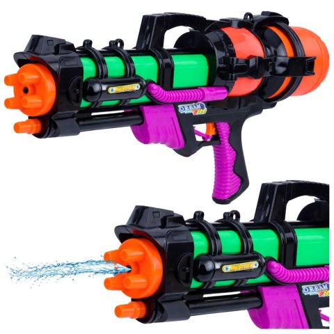 LEAN Toys Duży Pistolet Karabin Broń Na Wodę Zasięg 6m 1,25 L 60 cm