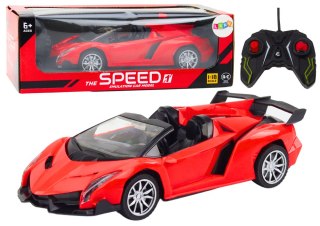 LEAN Toys Samochód Sportowy Zdalnie Sterowany Auto RC 1:18 Czerwony