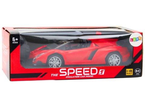 LEAN Toys Samochód Sportowy Zdalnie Sterowany Auto RC 1:18 Czerwony