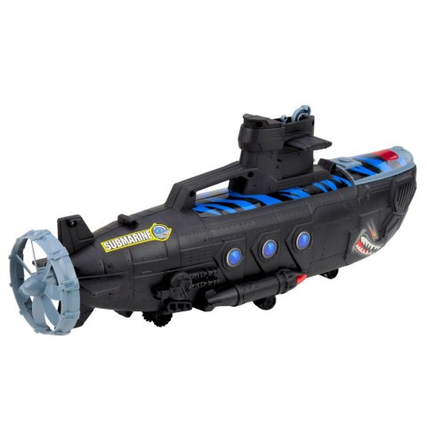 LEAN Toys Wojskowa Łódź Podwodna Czarna Światła Dźwięki