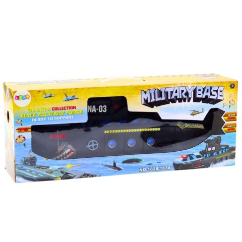 LEAN Toys Wojskowa Łódź Podwodna Czarna Światła Dźwięki