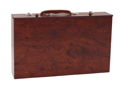 LEAN Zestaw Artystyczny W Drewnianej Walizce Kredki Pastele Farby