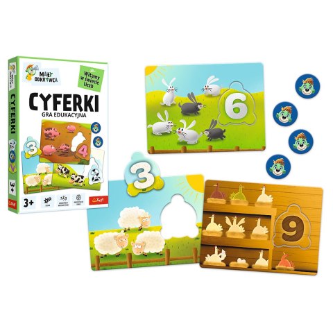 Trefl Gry Gra dla dzieci Cyferki Mały Odkrywca Trefl 02810