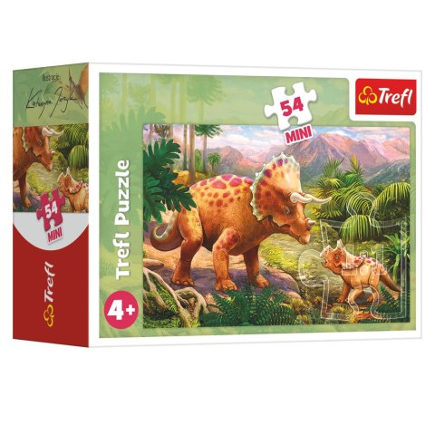 Trefl Puzzle Puzzle - 54 MINI - Niesamowite dinozaury 3 - Trefl 54194