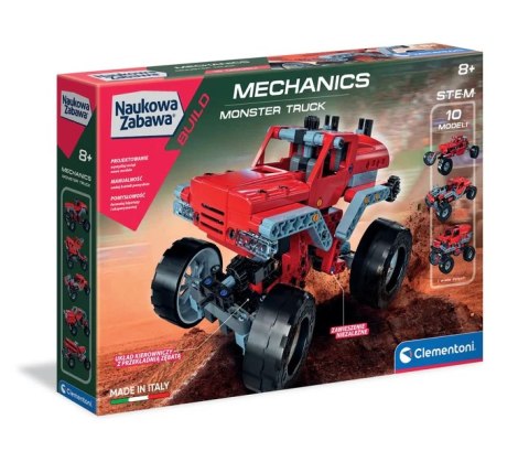 Clementoni Naukowa Zabawa Klocki Laboratorium Mechaniki Monster Truck Język Polski Clementoni 50062