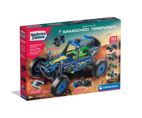 Clementoni Naukowa Zabawa Klocki Laboratorium Mechaniki Samochód Terenowy Język Polski Clementoni 50918