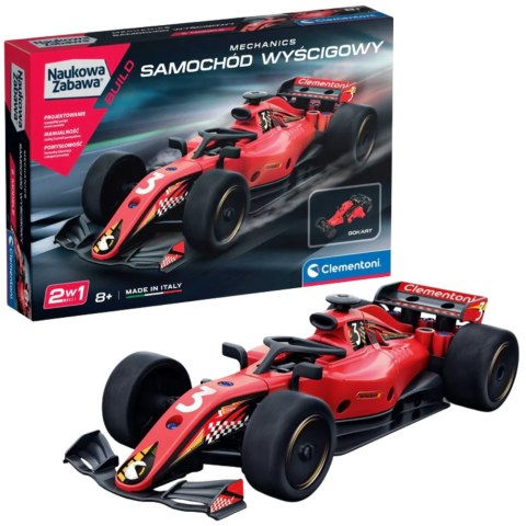 Clementoni Naukowa Zabawa Klocki Laboratorium Mechaniki Samochód Wyścigowy Język Polski Clementoni 50870
