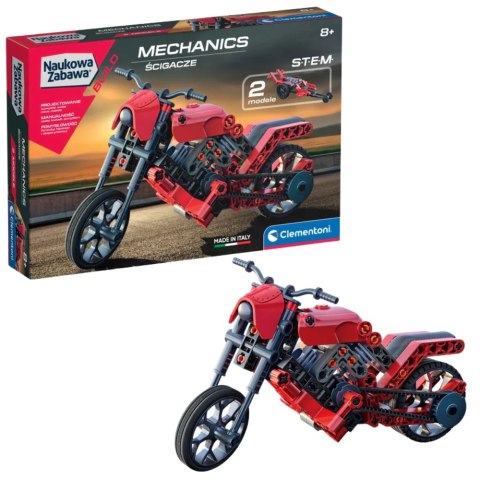 Clementoni Naukowa Zabawa Klocki Laboratorium Mechaniki Ścigacze Język Polski Clementoni 50789