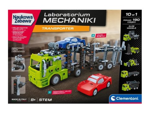 Clementoni Naukowa Zabawa Klocki Laboratorium Mechaniki Transporter Język Polski Clementoni 50249