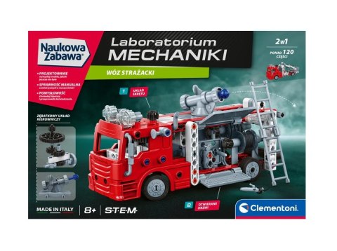 Clementoni Naukowa Zabawa Klocki Laboratorium Mechaniki Wóz Strażacki Język Polski Clementoni 50245