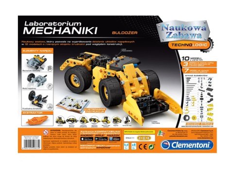 Clementoni Naukowa Zabawa Laboratorium Mechaniki Buldożer Język Polski Clementoni 50633