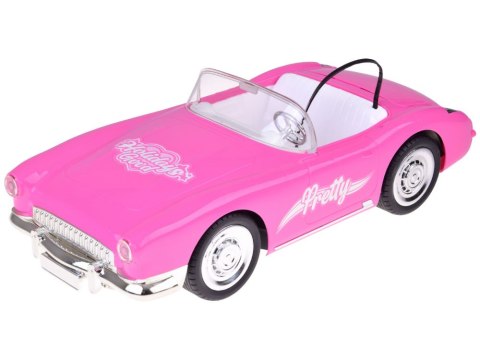 JOKOMISIADA Autko Retro Cadillac na pilota + Elegancka Lalka w Futrze RC0745