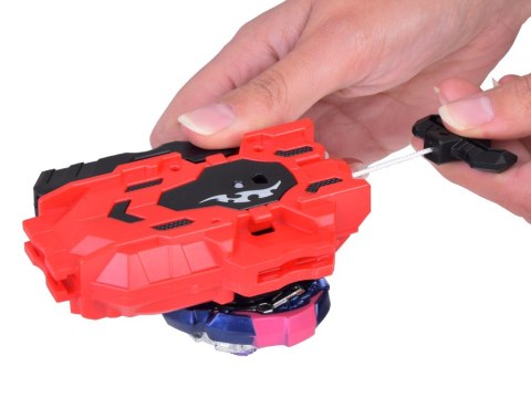 JOKOMISIADA Duży zestaw wyrzutnia 8 dysków bączków GYRO spinner walizka ZA5462