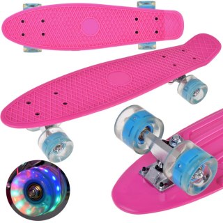 JOKOMISIADA Fiszka LED Deskorolka ze Świecącymi Kółkami do jazdy w Skateparku SP0825