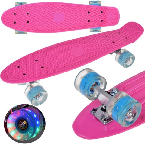 JOKOMISIADA Fiszka LED Deskorolka ze Świecącymi Kółkami do jazdy w Skateparku SP0825