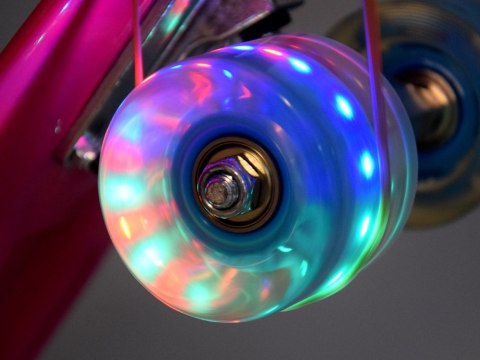JOKOMISIADA Fiszka LED Deskorolka ze Świecącymi Kółkami do jazdy w Skateparku SP0825
