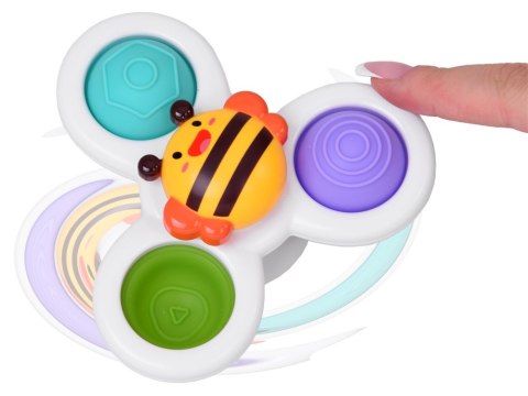 JOKOMISIADA Zabawka Sensoryczna Fidget Spinner z Przyssawką 3 szt ZA5340