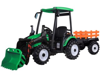 JOKOMISIADA Duży TRAKTOR elektryczny na akumulator dla dziecka przyczepa łyżka PA0320