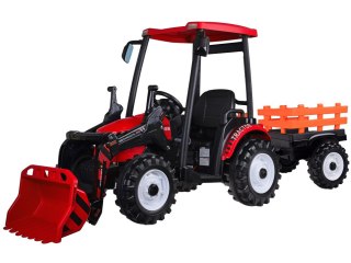 JOKOMISIADA Duży TRAKTOR elektryczny na akumulator dla dziecka przyczepa łyżka PA0320