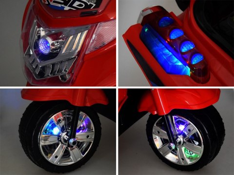 JOKOMISIADA Motorek na akumulator kolorowe światła led PA0241