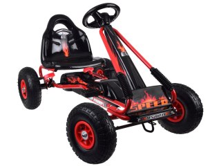 JOKOMISIADA Duży gokart na pedały regulowane siedzisko pompowane koła SP0839