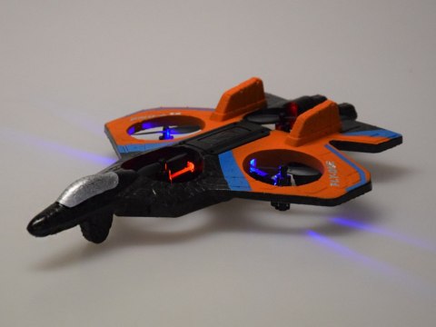 JOKOMISIADA Zdalnie sterowany Dron RC LED 360° flip światła LED łatwe sterowanie RC0755