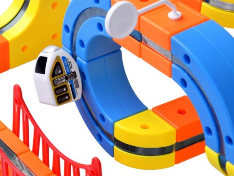 JOKOMISIADA Magnetyczny modułowy tor samochodowy - kreatywna zabawa dla dzieci ZA6147