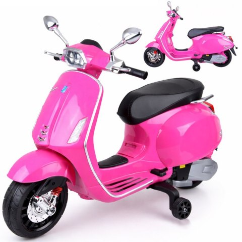 JOKOMISIADA Motor skuter elektryczny VESPA na akumulator dla dziecka melodie PA0344