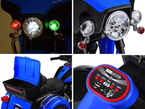 JOKOMISIADA Duży Motor Chopper na akumulator dla dzieci PA0254