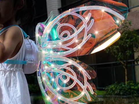 JOKOMISIADA Świecące Skrzydła dla Motylka, Elfa, Wróżki Bajkowe skrzydełka ZA5004