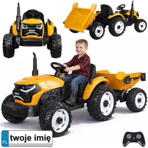 JOKOMISIADA TRAKTOR na akumulator z przyczepą i ruchomym kiperem PA0347