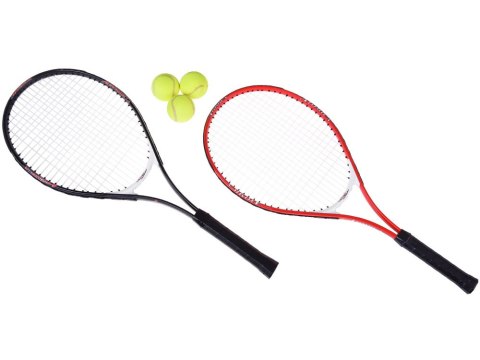 JOKOMISIADA Rakiety Tenisowe Sportowy zestaw 2 x Rakieta 3 x Piłki Pokrowiec SP0820