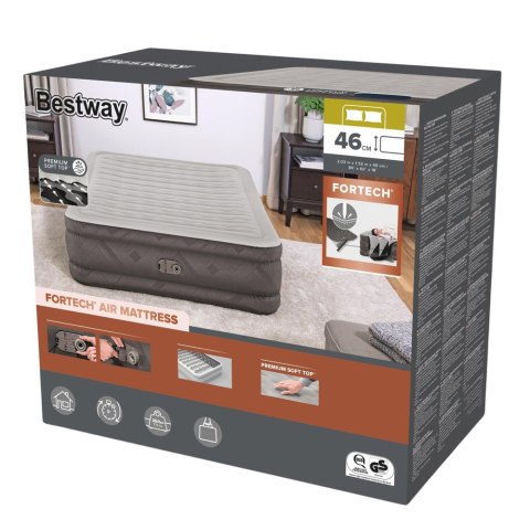 Bestway Materac Dmuchany Dwuosobowy Z Pompką Elektryczną 203x152 cm Bestway 69050