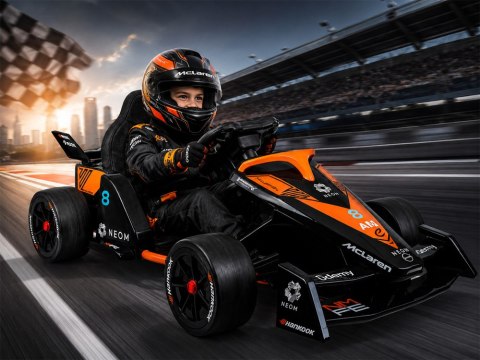 JOKOMISIADA Bolid na akumulator wyścigówka dla dziecka Formuła E McLaren NEOM PA0346