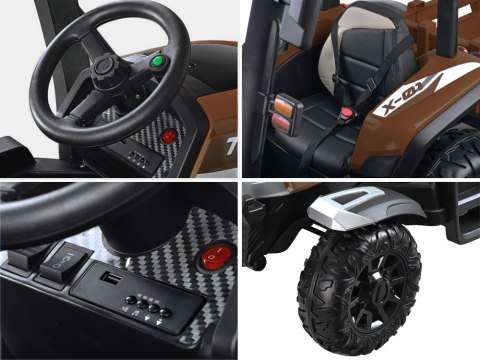 JOKOMISIADA Duży Traktor z przyczepą 4x4+ pilot światło PA0266