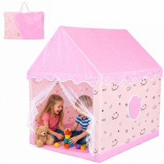 JOKOMISIADA Pastelowy Domek Marzeń dla Dziewczynki Namiot do Zabawy 120x100x130 ZA6156