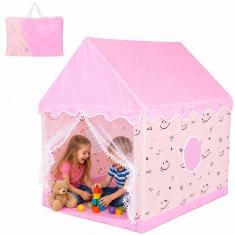 JOKOMISIADA Pastelowy Domek Marzeń dla Dziewczynki Namiot do Zabawy 120x100x130 ZA6156