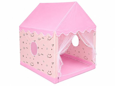 JOKOMISIADA Pastelowy Domek Marzeń dla Dziewczynki Namiot do Zabawy 120x100x130 ZA6156