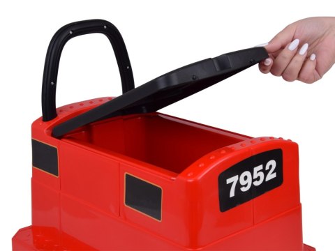 JOKOMISIADA Pociąg na akumulator dla dziecka lokomotywa+wagonik dźwięki światła PA0348